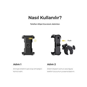 Lamicall Motosiklet Ve Bisiklet Telefon Tutucu Hizli Takilir Bp07