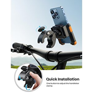 Lamicall Motosiklet Ve Bisiklet Telefon Tutucu Kolay Sök Tak Bp09o