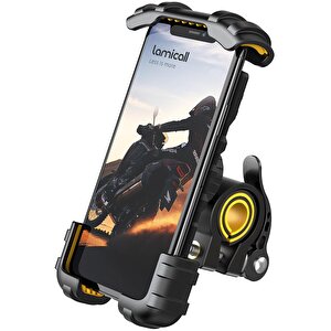 Motosiklet Ve Bisiklet Telefon Tutucu 360 Derece Döndürülebilir Bm02yellow