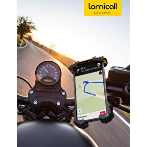 Lamicall Motosiklet Ve Bisiklet Telefon Tutucu 360 Derece Döndürülebilir Bm02yellow