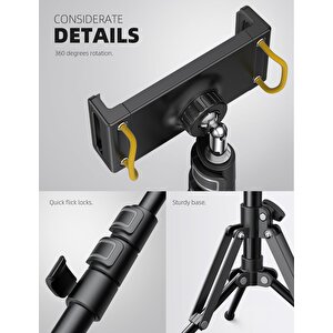 Lamicall Katlanabilir Tablet Tripod 360 Derece Dönme Kumandali Ft02