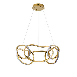 Quon 6'lı Gold 110 Watt Yuvarlak Modern Sarkıt Salon Led Avize