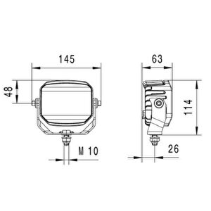 Off-road Led Lamba 12v-24v Power Beam 1500 1ga996288-121