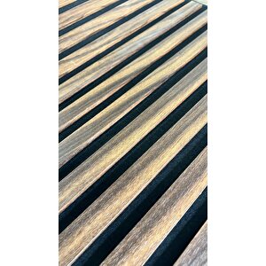 1m² (50cmx50cm 4 Adet)kahverengi Akustik Duvar Paneli 3mm Keçe Ve 8mm Mdflam Duvar Çıtası Lambiri