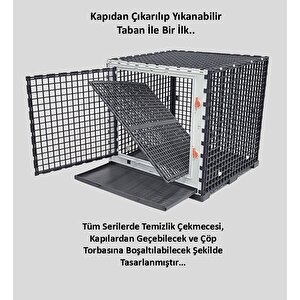 , 52cm X 52cm X 52cm Temizlik Tavalı, Kedi, Köpek, Tavşan, Kuş, Hamster, Ginepig, Civciv, Kafesi