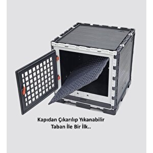 , 32cm X 32cm X 32cm Temizlik Tavalı, Yan Ve Üst Kapalı, Kuş, Hamster, Ginepig, Civciv, Kafesi
