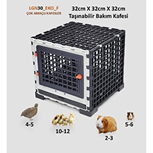 , 32cm X 32cm X 32cm Temizlik Tavalı, Kuş, Hamster, Ginepig, Civciv, Kafesi