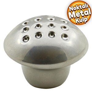Noktalı Mantar Düğme Kulp Mobilya Mutfak Çekmece Dolap Dolabı Kapak Kulpu Kulbu Krom Metal Kulpları