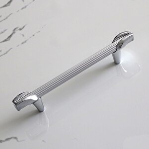 Duru 128 Mm Metal Kulp Mobilya Mutfak Dolabı Kulpları Çekmece Dolap Kapak Kulbu Kulpu Krom Renk