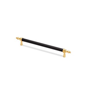 96 Mm Lüks Aleminyum Metal Boru Kulp Dolap Çekmece Modern Dolap Kulpları Ve Kulpu Siyah Altın