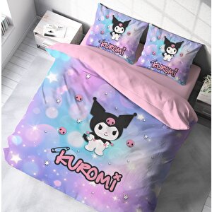 Kuromi Rüya Temalı Baskılı Çift Kişilik Nevresim Takımı