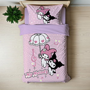 My Melody Temalı Baskılı Tek Kişilik Nevresim Takımı