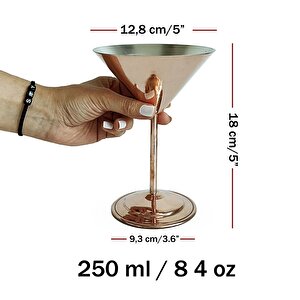 Shark Anatolia Martini Bakır Kadeh 250 Ml