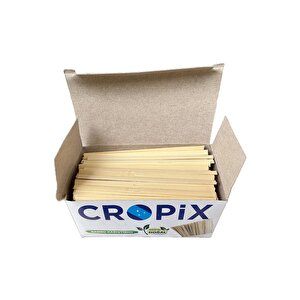 Cropix Tahta Ahşap Bambu Doğal Çay Kahve Karıştırıcı Çubuk Kaşık - 10.5 Cm. - 400 Adetlik 10 Paket