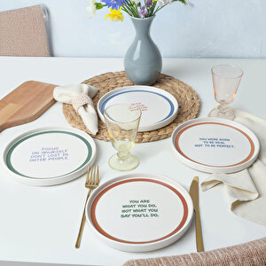 Motto Line Stackable Pasta Tabağı 21 Cm 4 Adet 22645-22731-35-36