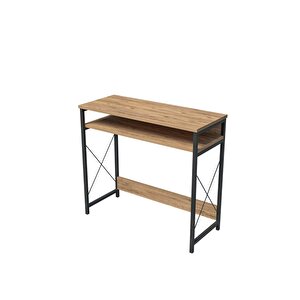 Reyo 90x37cm Metal Ayaklı Çalışma Masası Bilgisayar Masası Atlantik Çam