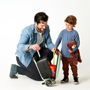 Micro Micro Ride On Luggage Junior Katlanır Scooter Bagaj Mint Yeşil