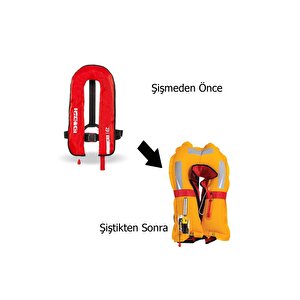 Mesica  Otomatik Şişme Can Yeleği 150 Newton Kırmızı