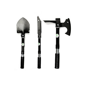 Katlanır Kürek, Balta, Bıçak, Testere, Çekiç,çapa Seti-multitools