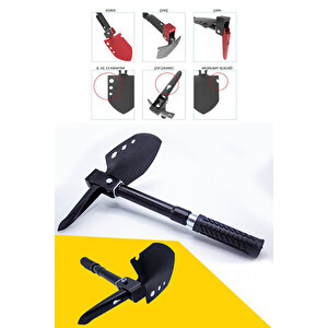 Kamp Küreği, Katlanır Multi Çelik Kürek, Çekiç, Çapa, Multitools Katlanır Kürek