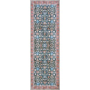 Cool Halı Private Lacivert Eskitme Vintage Halı Etnik Otantik Şönil Halı Yıkanabilir Salon Halısı