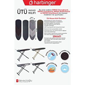 Harbinger Mm004 Özel Keçeli Isıya Dayanıklı Ütü Masası Bezi Kılıfı 40x140 Cm