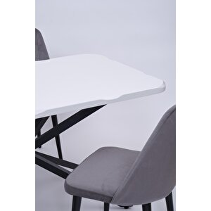 Kütük Milano Mdf Mutfak Masa Sandalye Takımı 90x160