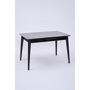 Venüs Elma Otomatik Açılır Masa Sandalye Takımı 80x120 Siyah