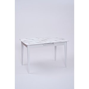 Venüs Otomatik Açılır Mdf Mutfak Masası 80x120 Beyaz