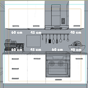 205 Cm Mutfak Dolabı Yrkn205 86