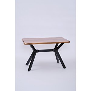Kütük Mdf Boyalı Lak Panel Mutfak Masası 70x120 Ceviz