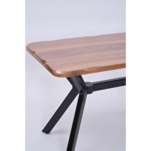 Kütük Mdf Boyalı Lak Panel Mutfak Masası 70x120 Ceviz