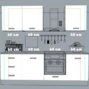 240 Cm Mutfak Dolabı Yrkn240 34