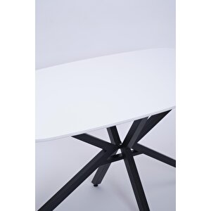 Çapraz Polo Demir High Gloss Yemek Masa Sandalye Takımı 90x160
