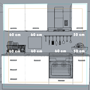 230 Cm Mutfak Dolabı Yrkn230 26