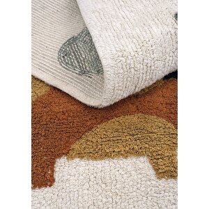 Cool Halı Cool Cotton Krem Bebek Halısı Yıkanabilir Kaymaz Taban Yumuşak Dokulu Dinazor Çocuk Halısı
