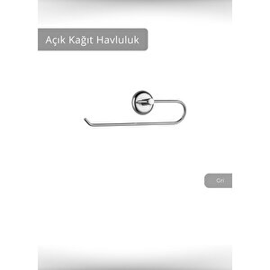 Açık Kağıt Havluluk Paslanmaz Peçetelik Çelik Banyo Havluluk Düzenleyici Krom