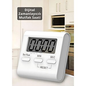 Dijital Mutfak Saati Kronometre Zamanlayıcı Mutfak Zamanlayıcı