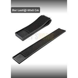 Kauçuk Bar Matı Servis Paspası Su Geçirmez Bar Lastiği 60x8