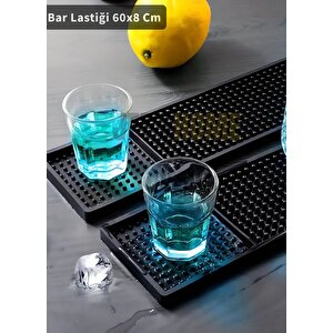 Kauçuk Bar Matı Servis Paspası Su Geçirmez Bar Lastiği 60x8