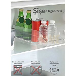 Şişe Organizeri Bpa Free Buzdolabı Düzenleyici Darbeye Dayanaklı Kutu Organizeri