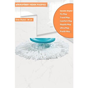 Mikrofiber Yedek Paspas Motek Mop Comfort-magic-pratik-fix-ultra-trend-mopida Mop Uyumlu