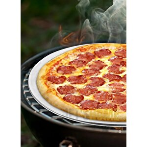 Pizza Tepsisi Alüminyum Pizza Teli Lahmacun Tepsisi 33 Cm