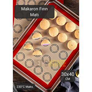Silikon Mat Makaron Yapıcı Mat Pişirici Mat Fırın Matı Silpat 40*30 Cm