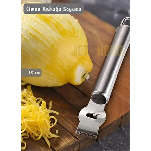 Limon Soyacağı Kivi Soyacağı Paslanmaz Çelik Asma Delikli Limon Kabuğu Soyacağı 18 Cm