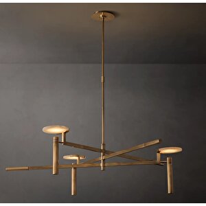 Marmorean Led Avize Mermer Yansıtıcılı Gold