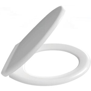 Çelk Ayna Amortisörlü Yavaş Kapanır Oval Klozet Kapağı Metal Montaj Vidalı-716