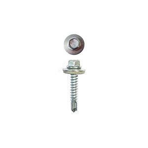 Çatı Trapez Vidası Din 7504k Altıköşe Pul Başlı Matkap Uçlu 4.8x16 Mm 100 Adet