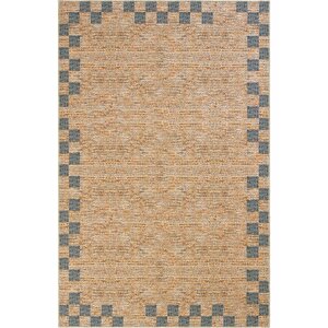 Private Turuncu Eskitme Vintage Halı Dama Desen Dokuma Şönil Halı Yıkanabilir Salon Halısı 300x400 cm