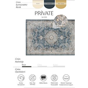 Cool Halı Private Krem Etnik Dokuma Şönil Halı Yıkanabilir Eskitme Vintage Göbekli Salon Halısı